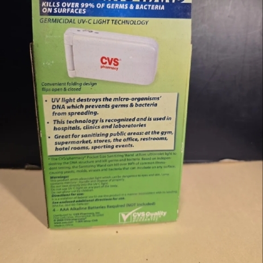 111424 pocket size sanitizing wand. Kills over 99% of germs & bacteria on surfac - Picture 2 of 4